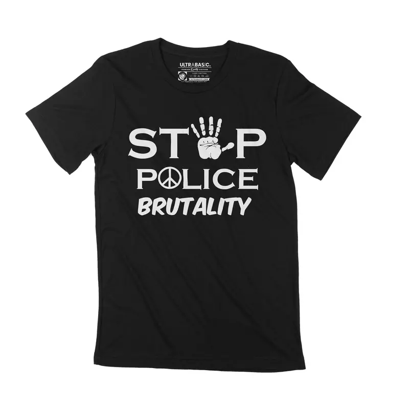 Unisex Adult T-Shirt Stop Police Brutality Black Lives Matter Blm Movement Tee 1