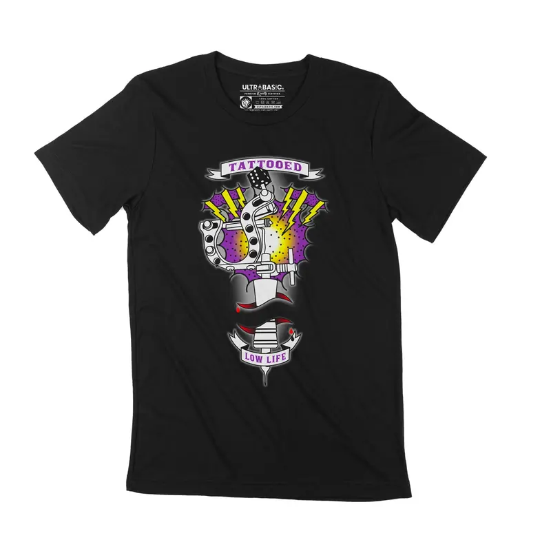 Unisex Adult T-Shirt Tattooed Low Life Artist Shirt 1