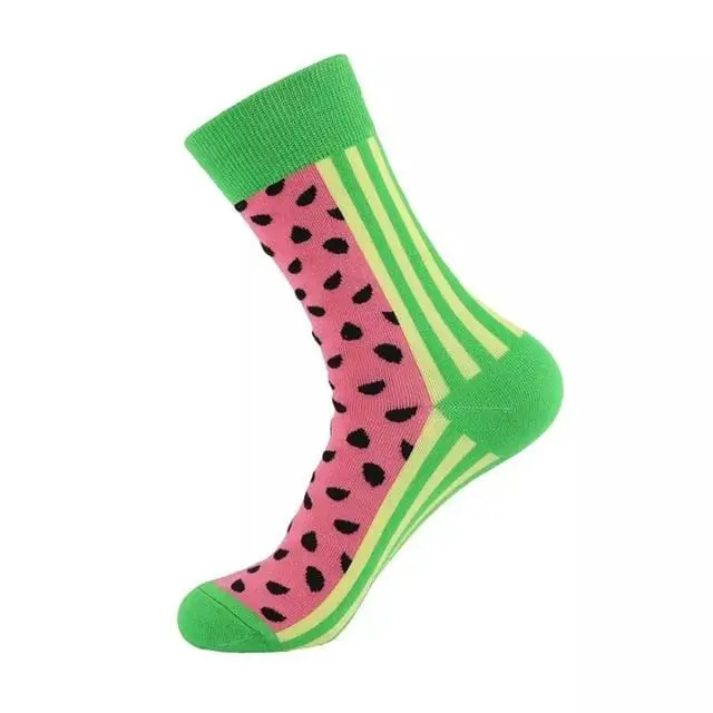 Unisex Socks Funny Cute Cartoon Fruits Banana Avocado Egg Cookie Donuts Food Happy Japanese Harajuku Skateboard Socks Women 13