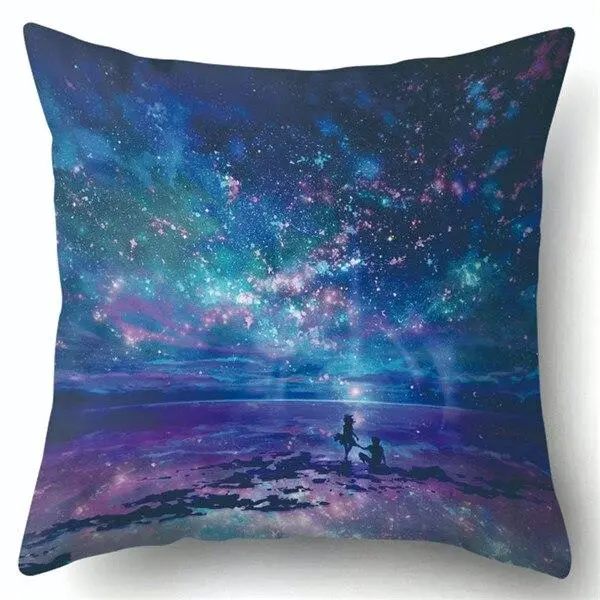 Van Gogh Oil Painting Style Cotton Cushion Cover 45X45cm Pillow Case For Sofa Car Chair Gift Cojines 10