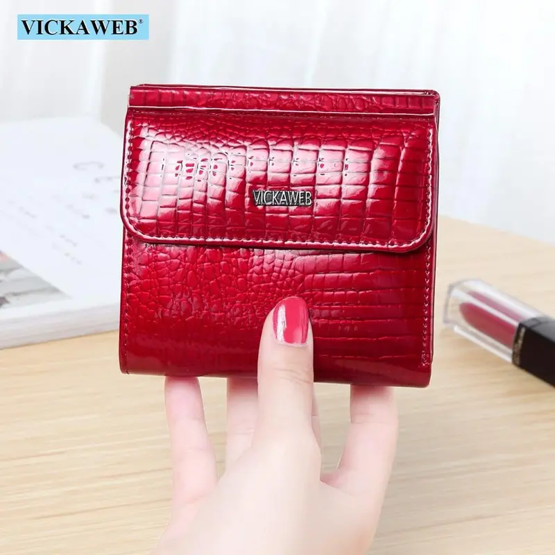 Vickaweb Mini Wallet Women Genuine Leather Wallets Fashion Alligator Hasp Short Wallet Female Small Woman Wallets And Purses 209 1