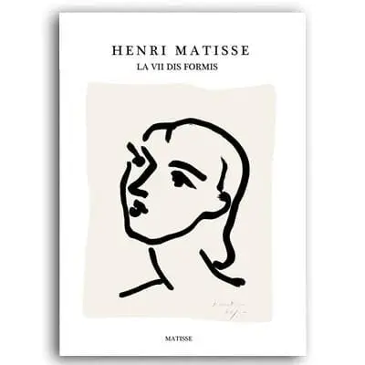 Vintage Abstract Matisse Line Figure Minimalist Europe Canvas Painting Posters Prints Wall Art Pictures Living Room Home Decor 3