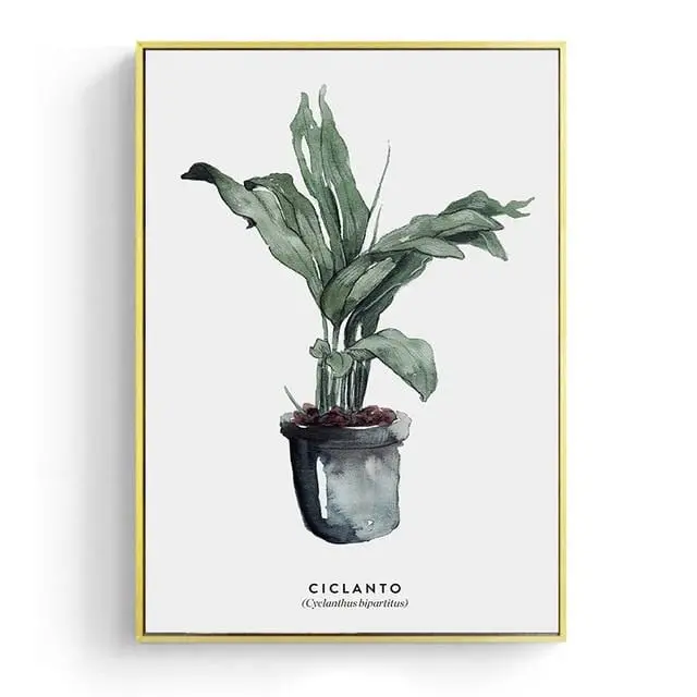 Watercolor Leaves Wall Art Canvas Painting Green Style Plant Nordic Posters And Prints Decorative Picture Modern Home Decoration 12
