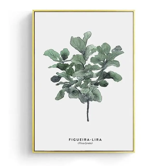 Watercolor Leaves Wall Art Canvas Painting Green Style Plant Nordic Posters And Prints Decorative Picture Modern Home Decoration 13