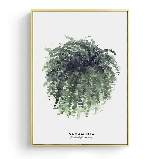 Watercolor Leaves Wall Art Canvas Painting Green Style Plant Nordic Posters And Prints Decorative Picture Modern Home Decoration 22