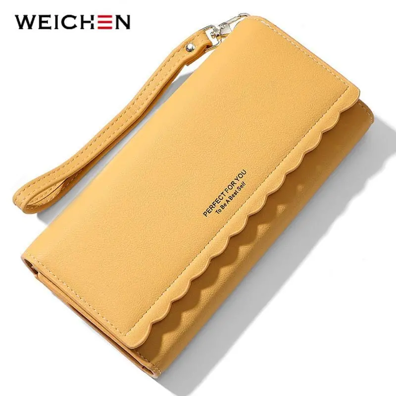 Weicheng New Long Clutch Wallet Women Many Departmants Wristband Female Wallets Ladies Purse Card Holder Carteras Brand Designer 1