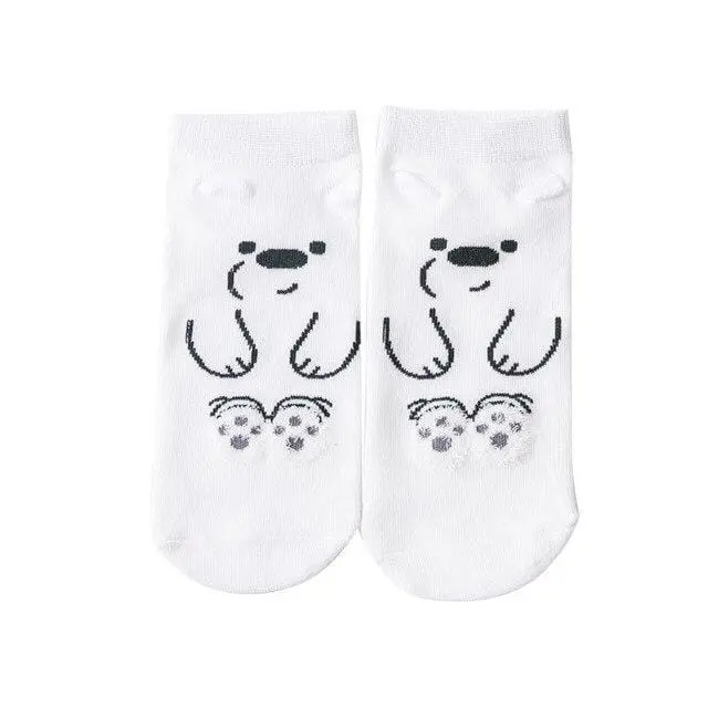 Winter Fashion Women Cotton Socks Animal Plant Belle Creative Europe Harajuku Unisex Funny Japan Cute Crew Casual Street Art Sox 12