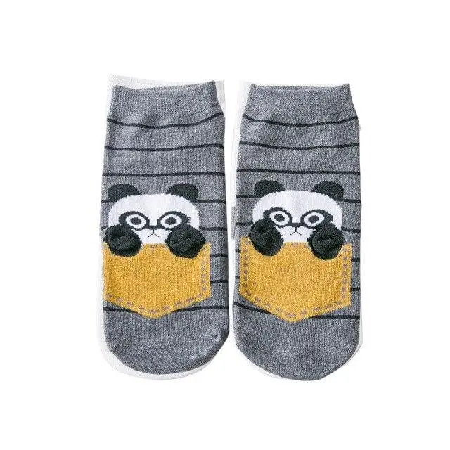 Winter Fashion Women Cotton Socks Animal Plant Belle Creative Europe Harajuku Unisex Funny Japan Cute Crew Casual Street Art Sox 6