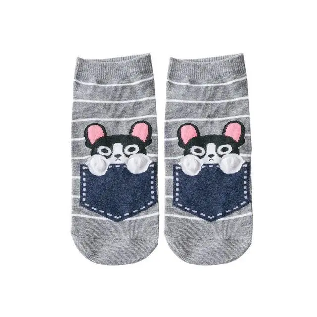 Winter Fashion Women Cotton Socks Animal Plant Belle Creative Europe Harajuku Unisex Funny Japan Cute Crew Casual Street Art Sox 9