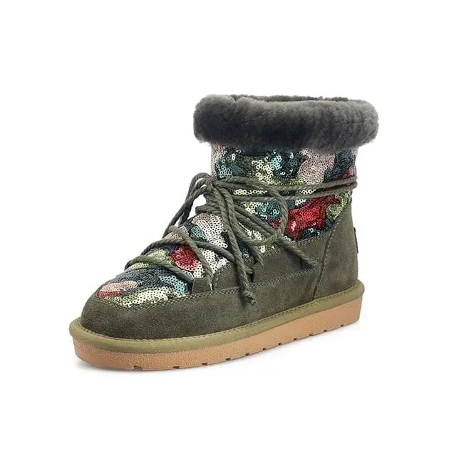 Women Boots Warm Fur Ankle Boots For Women Snow Boots Women Shoes Fashion Boots Female Outdoor Casual Shoes Women Flats Booties 6