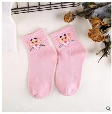 Women Cartoon Character Cotton Socks Art Female Character Patterend Short Cute Socks Hipster Fashion Animal Print Ankle Socks 14