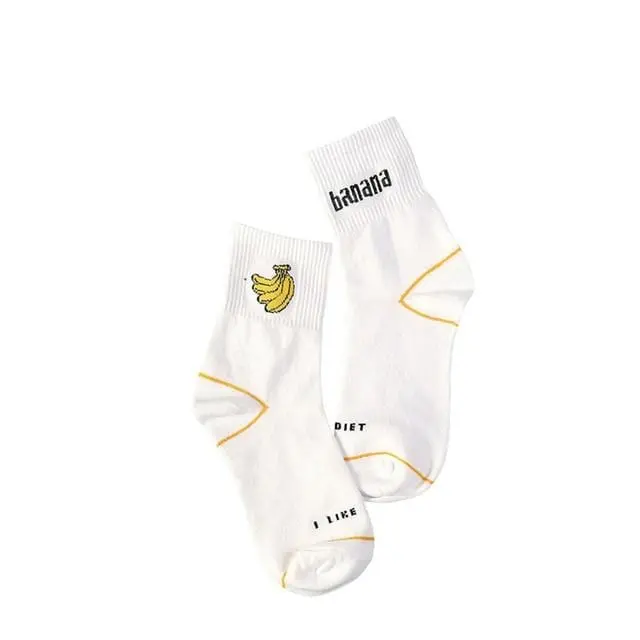 Women Daily Socks Harajuku Korea Japanese Cotton Kitten Flame Ulzzang Socks Men Chinese Cactus Gun Shark Alien Christmas Socks 15