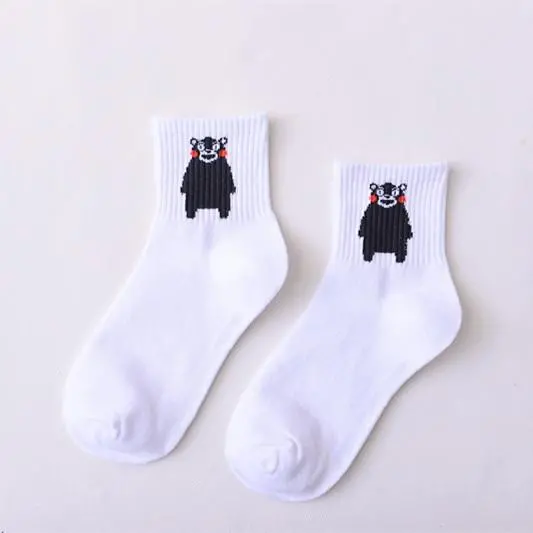 Women Daily Socks Harajuku Korea Japanese Cotton Kitten Flame Ulzzang Socks Men Chinese Cactus Gun Shark Alien Christmas Socks 2
