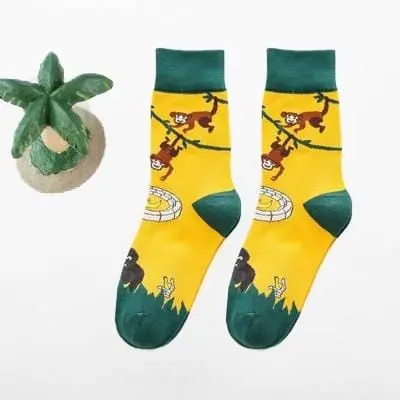 Women Happy Funny Socks With Print Art Cute Warm Winter Socks With Avocado Sushi Food Cotton Fashion Harajuku Unisex Sock 1 Pair 12