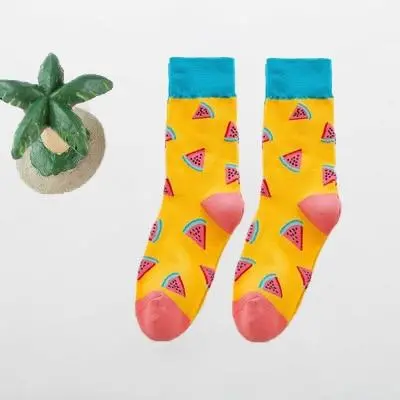 Women Happy Funny Socks With Print Art Cute Warm Winter Socks With Avocado Sushi Food Cotton Fashion Harajuku Unisex Sock 1 Pair 14