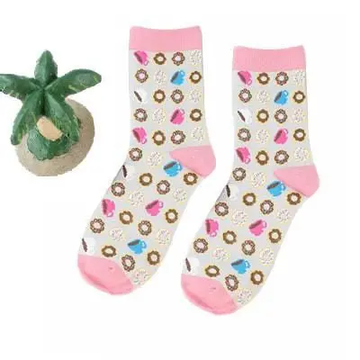 Women Happy Funny Socks With Print Art Cute Warm Winter Socks With Avocado Sushi Food Cotton Fashion Harajuku Unisex Sock 1 Pair 18