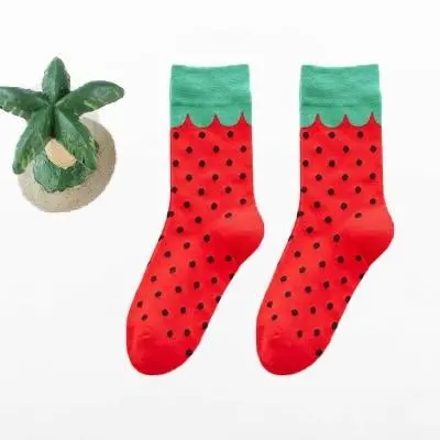 Women Happy Funny Socks With Print Art Cute Warm Winter Socks With Avocado Sushi Food Cotton Fashion Harajuku Unisex Sock 1 Pair 21