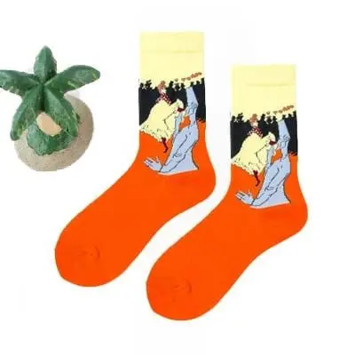 Women Happy Funny Socks With Print Art Cute Warm Winter Socks With Avocado Sushi Food Cotton Fashion Harajuku Unisex Sock 1 Pair 26