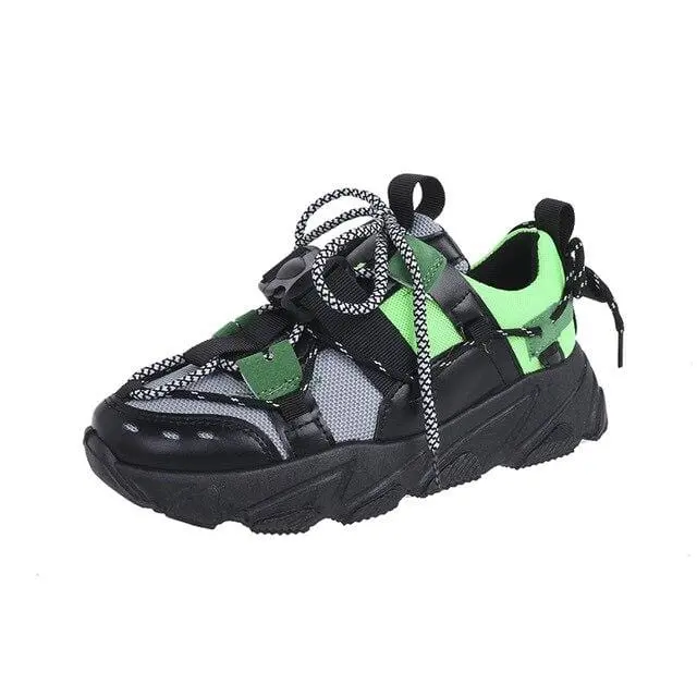 Women Shoes Casual Dad Chunky Sneakers Luxury Shoes Women Designer Basket Femme Scarpe Donna Tenis Vulcanized Shoes 2019 Fashion 5