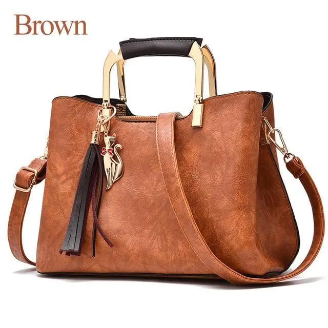 Zmqn Women Kabelka Bags Retro Vintage Small Handbags 3 Layers Women Messenger Bag Leather Metal Handle Side Bag Tassel 2020 C904 4