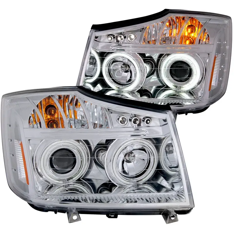 Anzo Usa Projector Headlight Assembly With Halo Ring Design 1