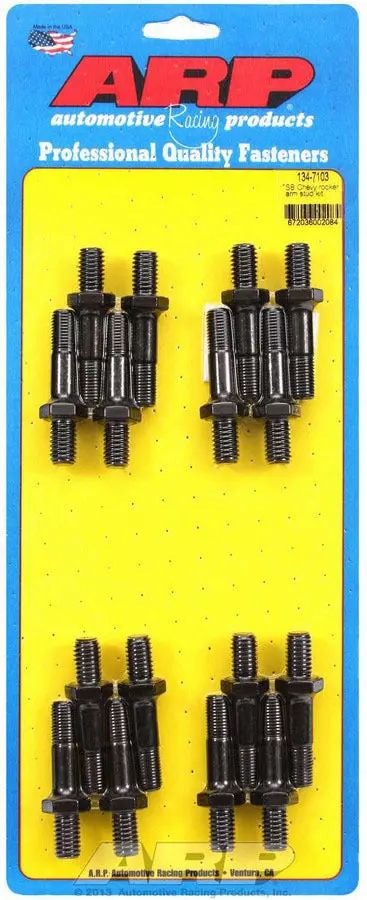 Arp Small-Block Chevy Rocker Arm Stud Kit – 7/16" Thread, 16-Piece Set, 134-7103 1