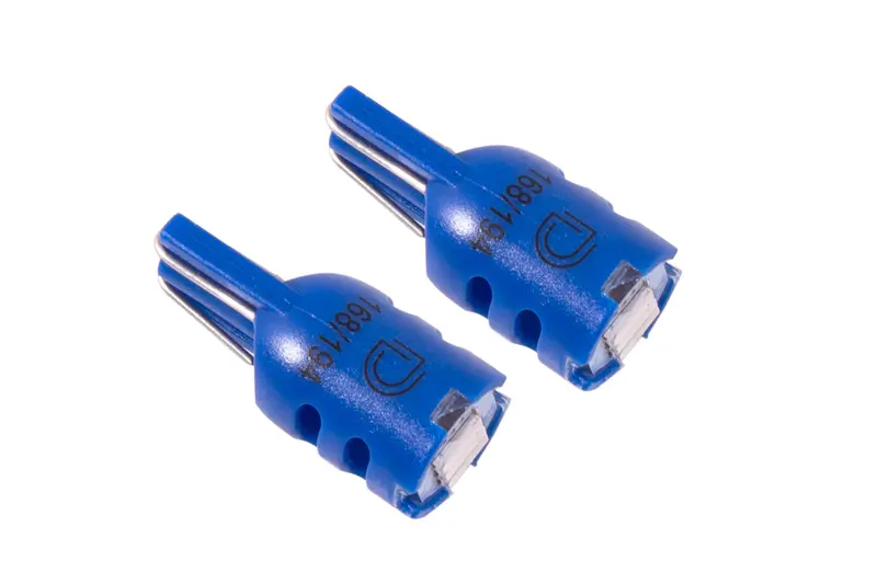 Diode Dynamics Hp3 Blue Led 194 Bulb Pair — High-Performance Short-Base 1