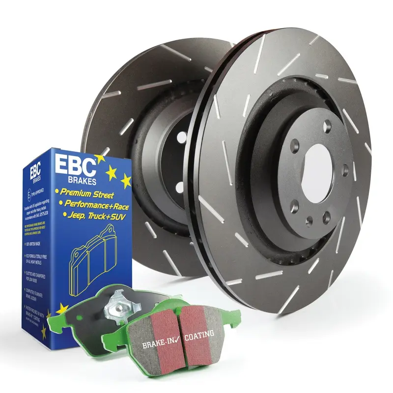 Ebc Brakes S2Kr2501 Greenstuff 6000 Brake Pads With Usr Drilled & Slotted Rotors 1