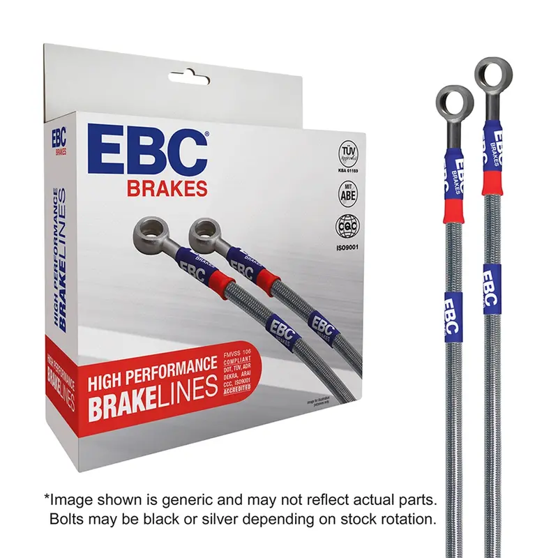 Ebc Stainless Steel Braided Brake Line Kit – Four-Line Set (Bla7563-4L) 1