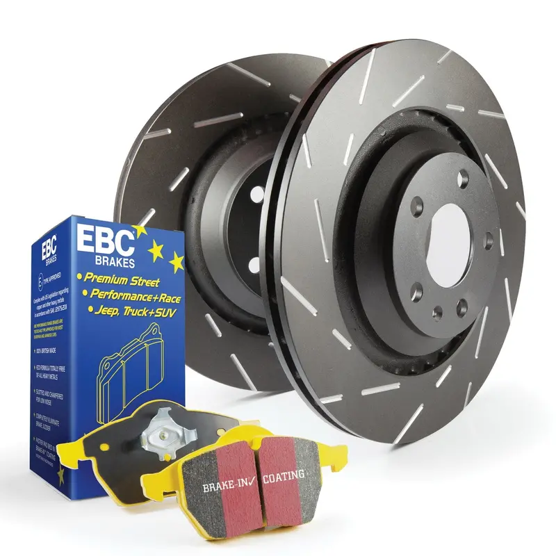 Ebc Yellowstuff Brake Kit – Front Performance Pads + Usr Drilled & Slotted Rotors (S9Kf1495) 1