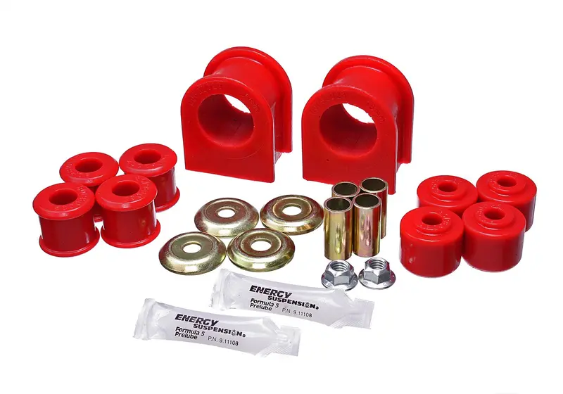 Energy Suspension Rear Sway Bar Bushing Kit – 35Mm Bar Diameter, Performance Polyurethane, Red 1