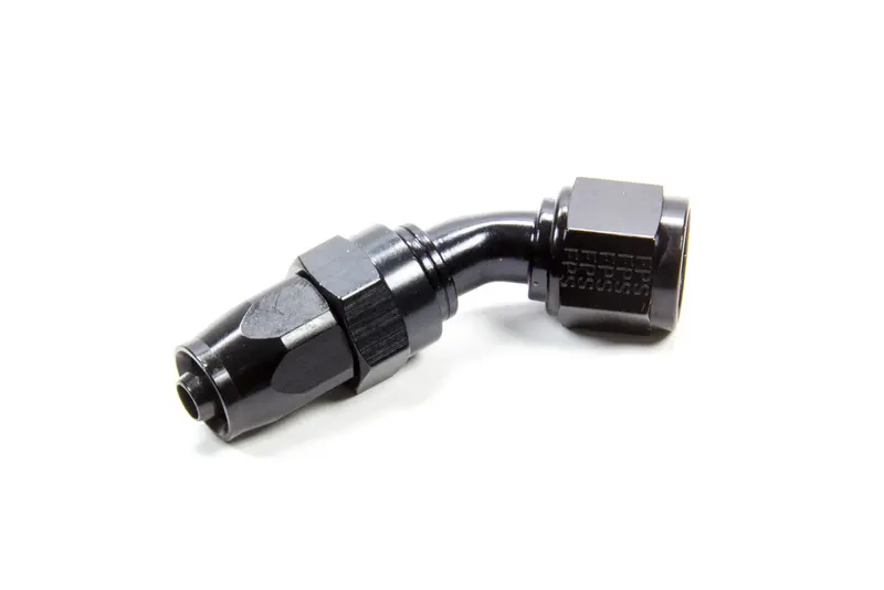Fragola 45-Degree Hose Fitting – #8 To #6, Black Anodized Aluminum (224507-Bl) 1
