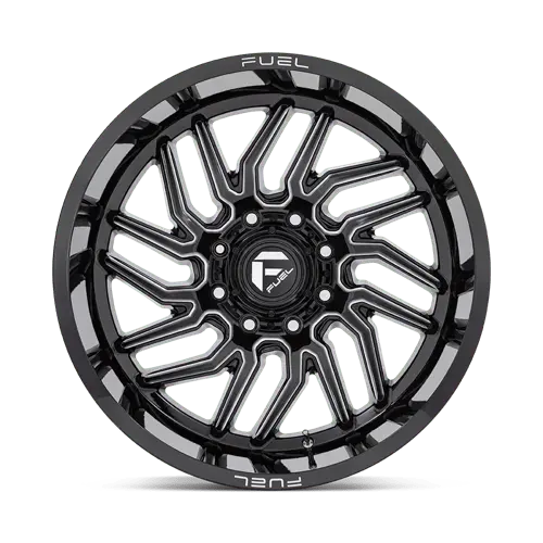 Fuel D807 Heavy-Duty Wheel – 24X12 Inches, 6X5.5 Inch Bolt Pattern, Gloss Black Machined Face, -44Mm Offset 1