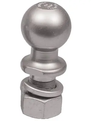 Husky Towing 33852 2" Ball 6K Gross Tow Cap 1" Shank Dia 2-7/8" Shank Length Chrome Unpackaged 1