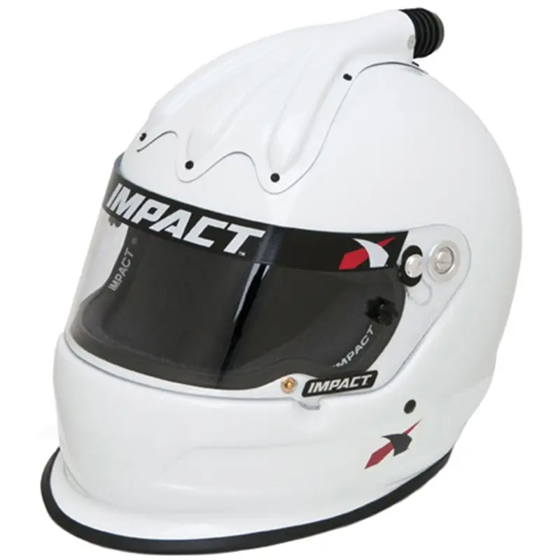 Impact Racing Super Charger Sa2020 Certified Motorcycle Helmet – X-Large, White 1