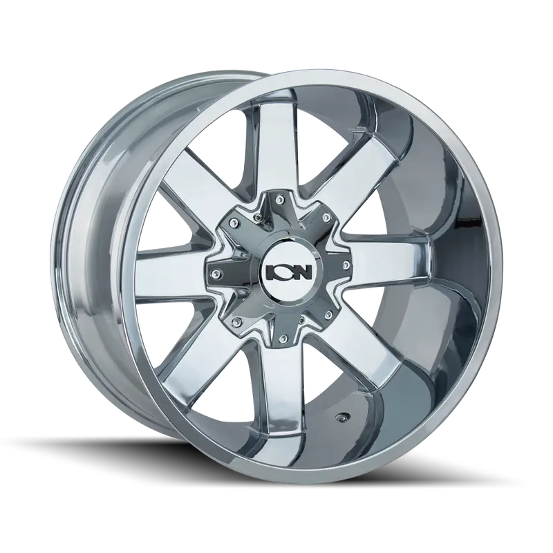 Ion Chrome 20X10 Off-Road Wheel – 6X135/6X139.7 Bolt Pattern, -19Mm Offset 1