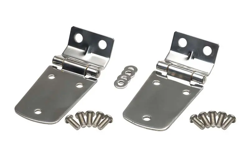 Kentrol 30476 Polished Silver Hood Hinge Set For 1997–2006 Jeep Wrangler Tj 1