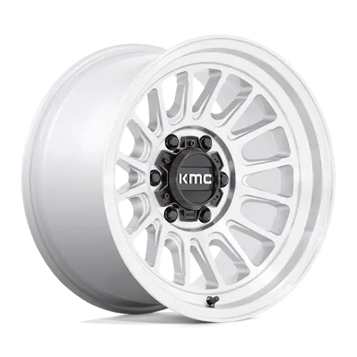 Kmc Km724 17X9 Inch Machined Silver Wheel – 5X5.0 Bolt Pattern, -12Mm Offset 1