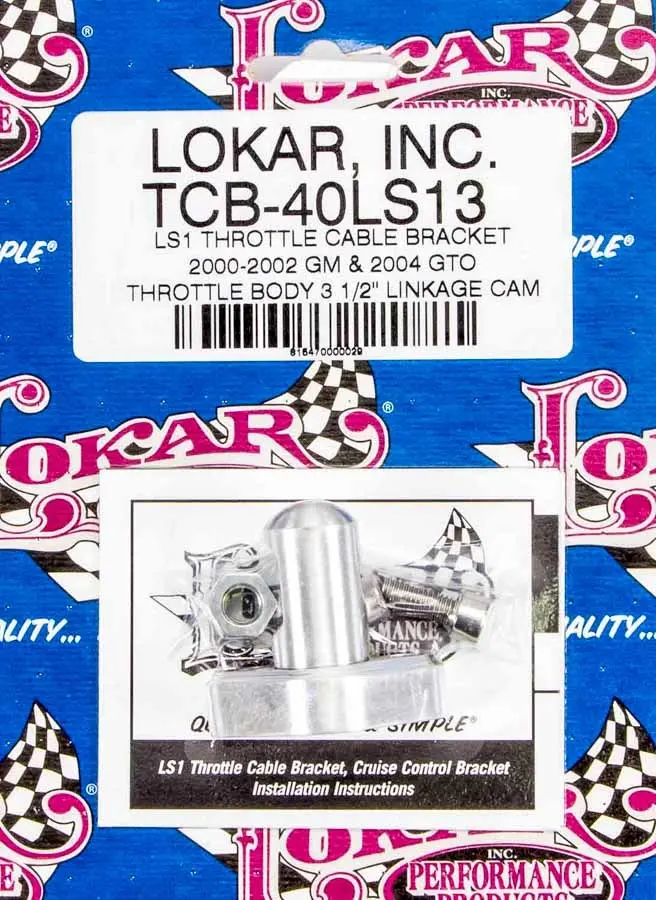 Lokar Tcb-40Ls13 Throttle Cable Bracket For Ls1 Engine Swaps 1