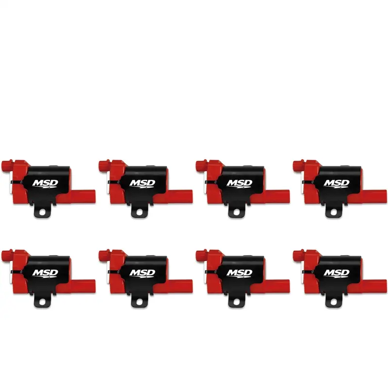 Msd 82638 Blaster Ls Direct Ignition Coil Set – Red/Black, 8-Piece Replacement 1