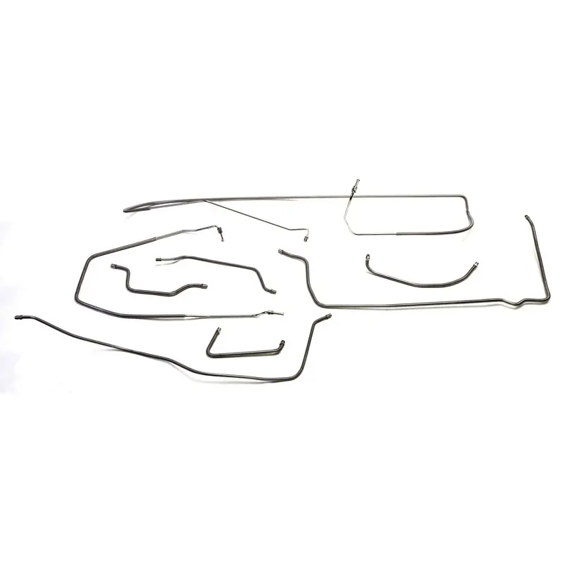 Omix-Ada 16737.32 Steel Brake Line Kit – Front & Rear, Designed For 10-Inch Drum Brake Systems 1