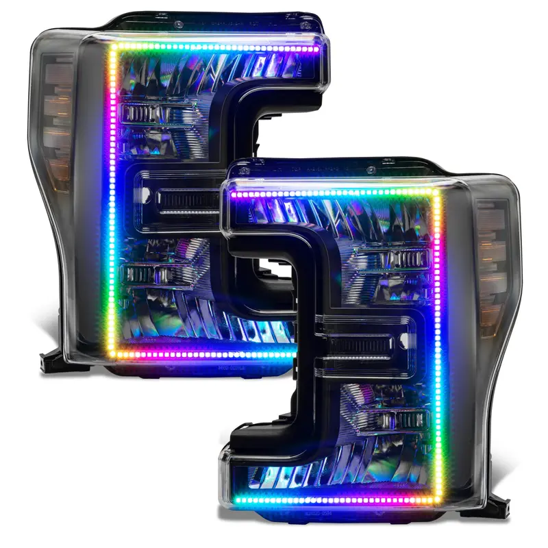 Oracle Lighting Dynamic Colorshift Headlights For 2017–2019 Ford F-250 And F-350 – Pre-Installed Led Assembly 1