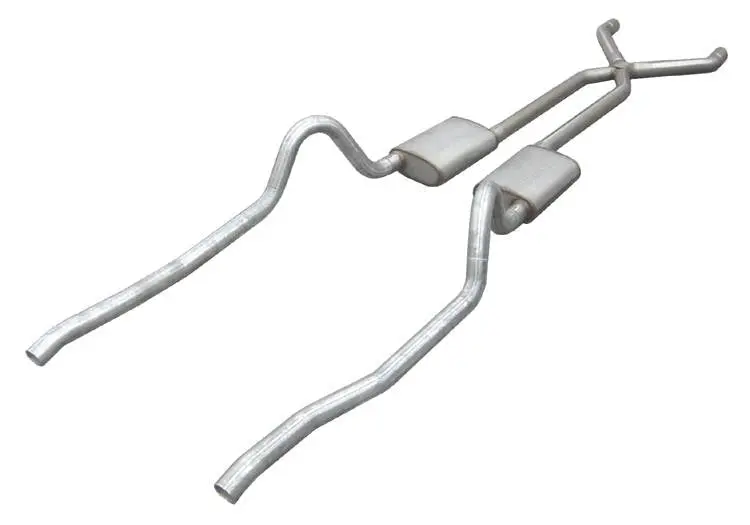 Pypes Sma10 X-Pipe Exhaust System – Crossmember-Back Design For 1967–1973 Mopar A-Body With Dual Split Rear Exit (2.5" Diameter) 1