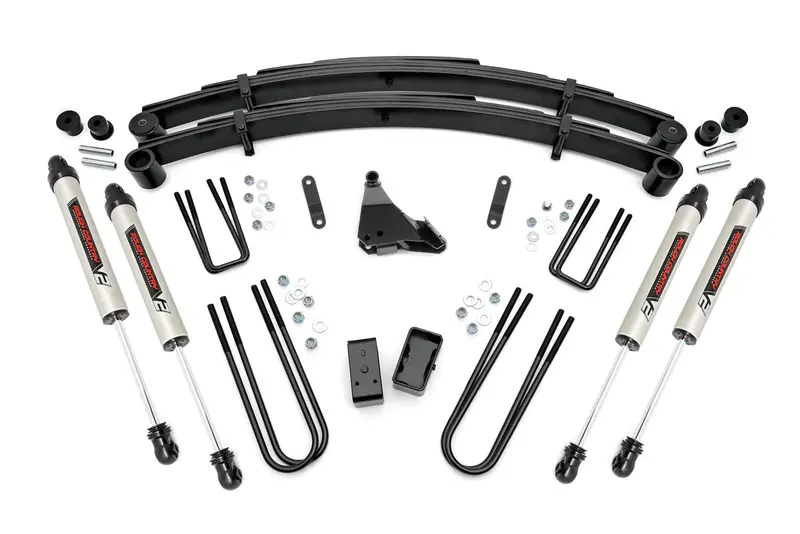 Rough Country 49570 4-Inch Lift Kit With V2 Performance Shocks – Compatible With 1999–2004 Ford F-250/F-350 Super Duty 1