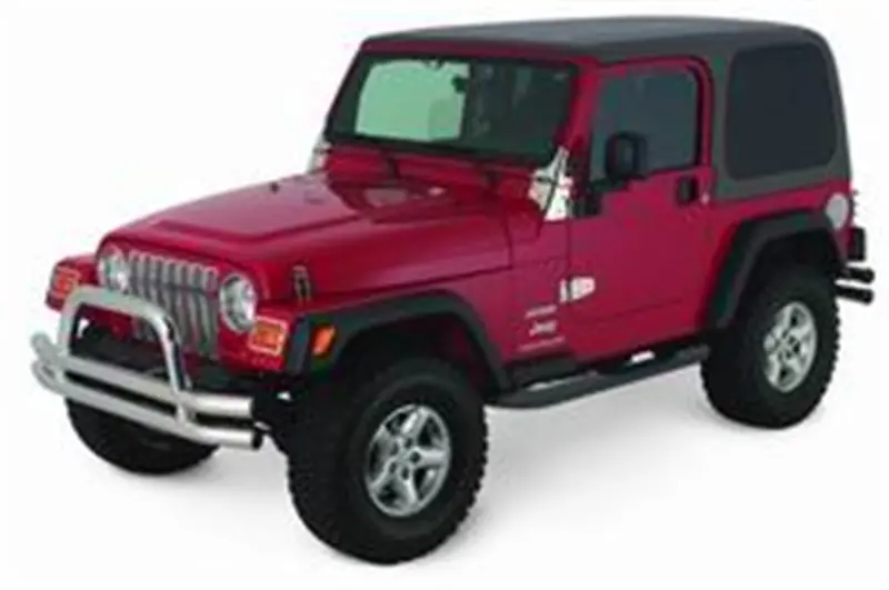 Smittybilt Sure Steps Gloss Black Side Bars For Jeep Yj 1