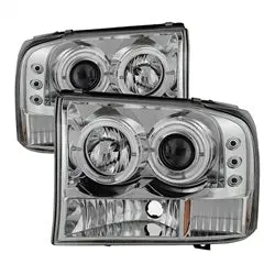 Spyder Auto 5010360 Halo Led Projector Headlights – V2 Chrome Housing With Integrated Bulbs (Pair) 1