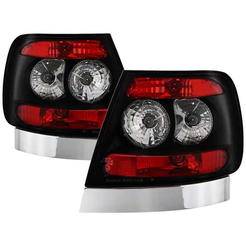Spyder Auto Euro-Style Tail Light Assembly – Black Housing, Stock-Bulb Compatible (Pair) 1