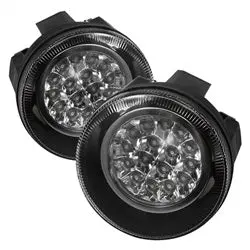 Spyder Auto Led Fog Light Kit – Includes Bulbs & Switch, Clear Lens, Pair 1