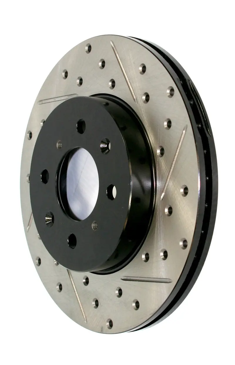Stoptech 127.35001L Stoptech Sport Drilled/Slotted Brake Rotor; Front Left 1