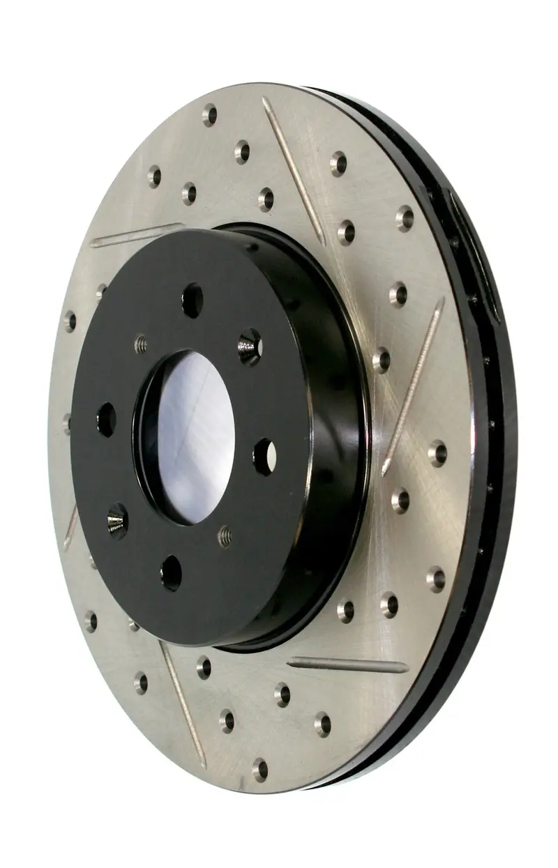 Stoptech 127.38013R Drilled & Slotted Rear Right Brake Rotor – Sport Series 1